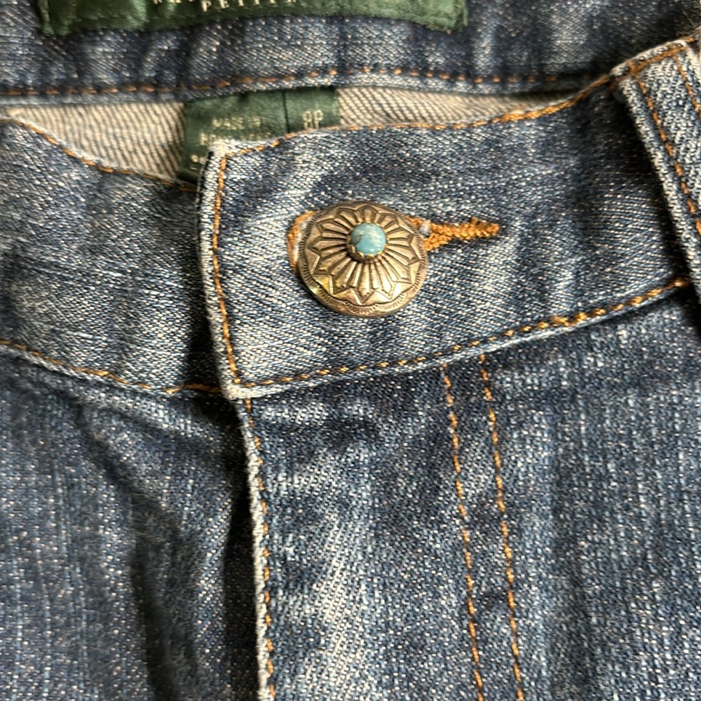 Ralph Lauren Jeans Southwestern beaded jeans. Size 8 petite. - Picture 6 of 8